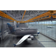 Vorgefertigte Stahlkonstruktion Speicherraum Rahmen Rahmenbogendachflugflugzeug Hangarkonstruktion